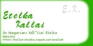 etelka kallai business card